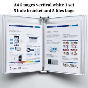 A4 Wall-Mounted Folder Page-Turning Display File Rack Document Rack Standard Operation Instruction 10 Pages