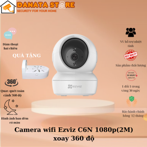 (LAZADA MALL) Camera wifi Ezviz C6N 1080P (2M) xoay 360 độ theo dõi chuyển động đàm thoại 2 chiều - Hàng chính hãng bảo hành 2 năm