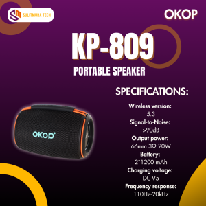OKOP KP-809 Portable Wireless Speaker Bluetooth Speaker RGB Colorful Lighting True Wireless Stereo