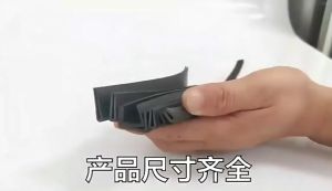 GLdailyToolsMix 1Meter Black Rubber U Strip Edge Shield Encloser Bound Glass Metal Wood Panel Board Sheet U Type Sealing Strip Anti-Collision Protect