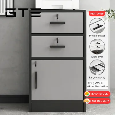 GTE File Cabinet Storage Under Desk Locker with Lock Space Saving Home Office Furnish - Fulfilled by GTE SHOP