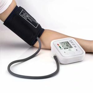 Automatic Digital LCD Monitor Arm Blood Pressure Monitor BP Cuff Measuring Instrument Home Machine SYS DIA with Heart Rate Plus Measurement sphygmomanometer 血压测量计