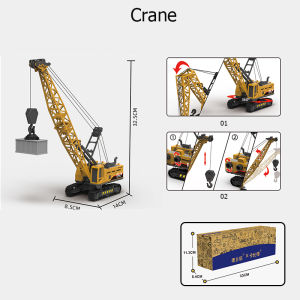 Car Toys for Boys Construction Toys Truck Toy Engineering Crane Vehicle Car DIY Scene Kids Gift
