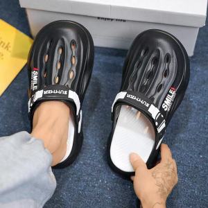 Mens Fashion Two wear Style Thick insole Rubber Summer Slipper A10#