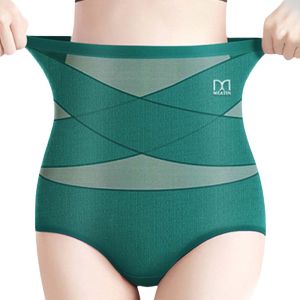 GOOTRADES กางเกงชั้นในไซส์ใหญ่ ชุดกระชับสัดส่วนหลังคลอด เอวสูงเอว ชุดกระชับสัดส่วน กางเกงในควบคุมช่วงท้อง แฟชั่นที่เรียบง่าย เทรนเนอร์เอว กางเกงยกก้น สำหรับผู้หญิง