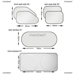 [COD] livestwef Car Sunshade Covers Cover Universal Windscreen Folding Visor Reflector Windshield Auto Window Sun Shade Protector Accessories