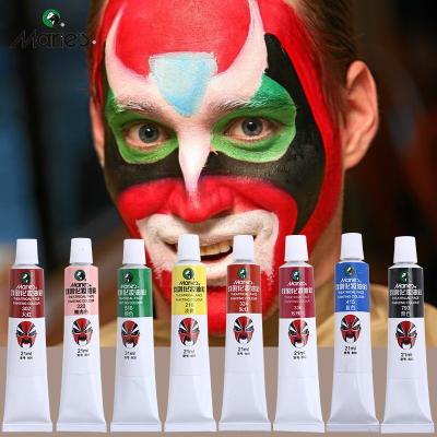 Marie's ภาพวาดใบหน้าละครสี 21ML น้ำสีผิวหน้า สำหรับทำหน้าโคตรงิ้ว เหมาะสำหรับ ฮาโลวีน คริสต์มาส 