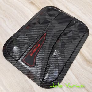 Tank Cover Tutup Bensin Mobil Daihatsu Sigra 2016 - 2019 Carbon