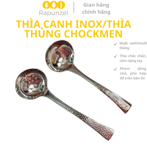 Muỗng canh thìa canh CHOCKMEN thìa inox thìa thủng muôi canh muôi thủng CHOCKMEN môi vá inox