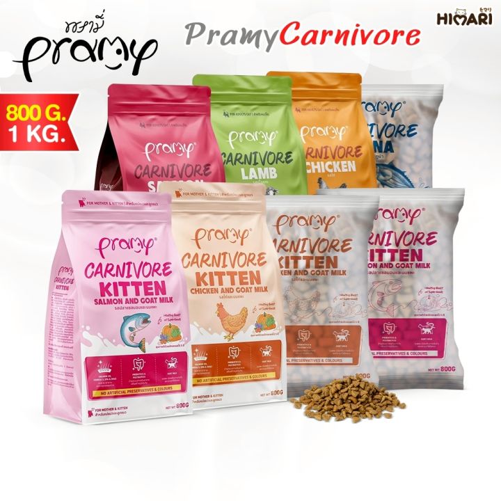 รีวิวเจาะลึก Pramy Carnivore: อาหารเม็ดแมวพรามี่ สูตรเน้นเนื้อแท้ ดีไหม? คุ้มค่าตัวหรือไม่?