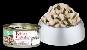 Thức ăn ướt Felina canino thịt miếng và nước hầm cho MÈO