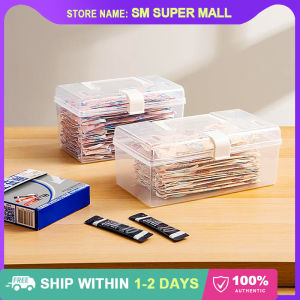 【Large Capacity】Portable Medicine & First Aid Storage Boxes with Handle Dustproof Transparent Mask Cosmetics Storage Organizer