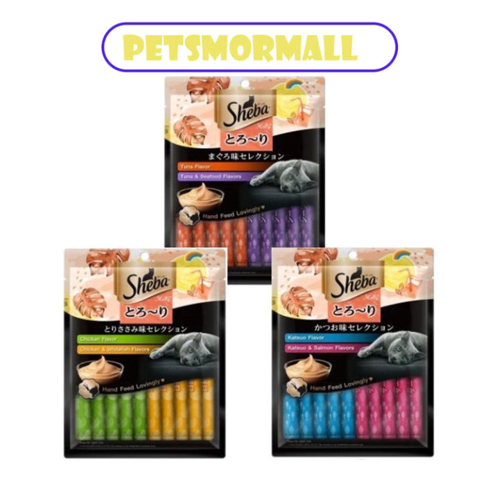 Petsmormall SHEBA Melty Chicken & Fish / Katsuo & Salmon / Tuna ...