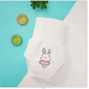 Hellomom Newborn Baby Belly Protective High Waist Cartoon Panties Kids Soft Cotton Belly Cover