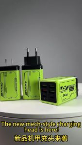 240W 6 Ports 4USB 2 Type-C Super Fast Charging Mobile Phone Charger USB3.0 PD3.0 Adapter Quick Charge 充电器