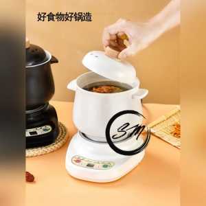 1.2L Multifunctional Ceramic Electric Cooker Mini Household Soup Pot 多功能陶瓷电炖锅迷你煲汤锅