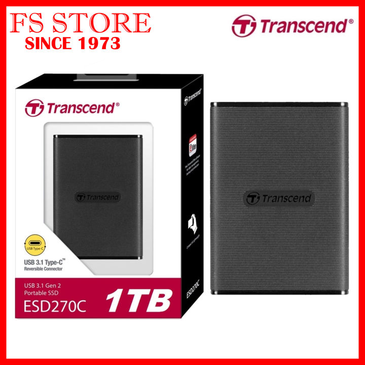 TRANSCEND ORIGINAL EXTERNAL SSD PORTABLE SSD ESD270C USB 3.1 TYPE C ...