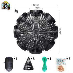 COD ที่ดักปลา ดักปลาไหล ที่ดักปลาไหล ากรงอัพเกรดพลาสติกกับดักกุ ้ งพลาสติก 3/6/8 รู ดักปลาไหล ดัก ปลาช่อน กรงดักปลา8ช่อ