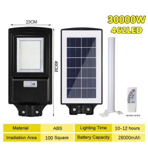 KUCHV Solar Light 50000W LED Solar Street Lights Solar Integrated Street Light Solar Lights Warm White Solar Light with Remote Security Wireless Waterproof Solar Flood Light for Yard Fence Garden Patio Front Door Shed Deck [COD]