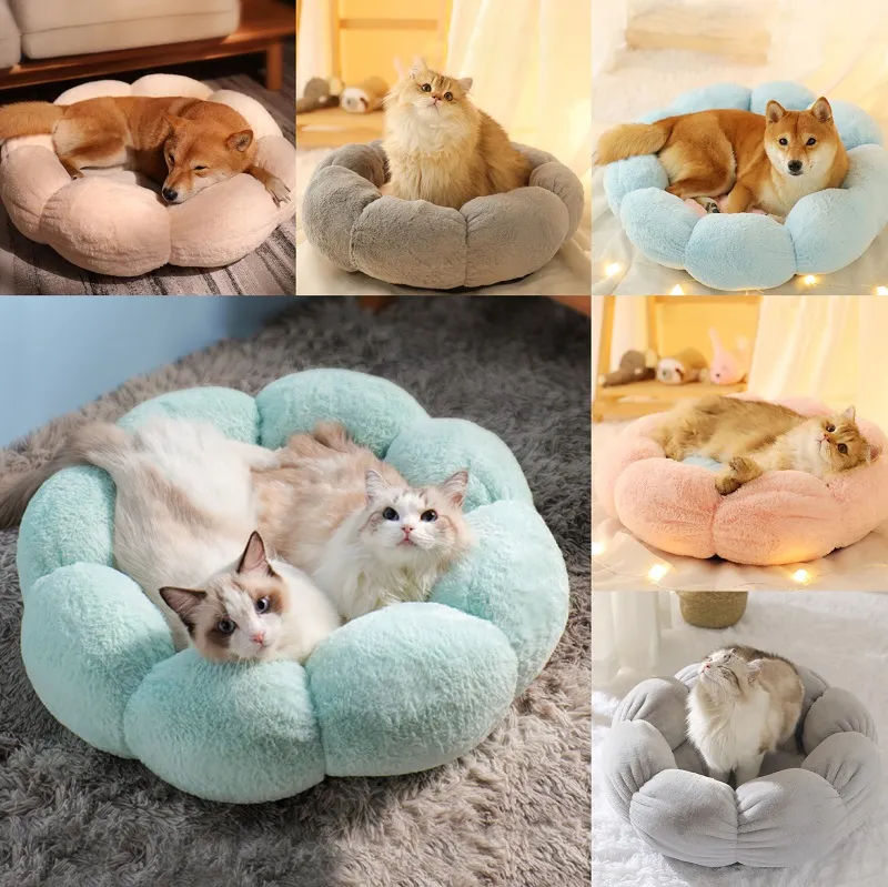 Pet Bed Cat Bed Dog Bed Washable Cat mat Flower-shaped Cat Bed