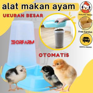 tempat makan anak ayam meroati burung otomatis Auto Pet Feeder zeorfarm