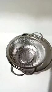 Stainless Steel Double Ears Colander Strainer Big Strainer Salaan