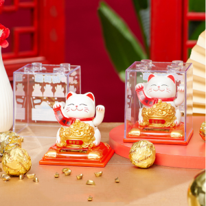 แมวกวักอ้วนร่ำรวย นำโชค  สไตน์ญี่ปุ่น ตกแต่งร้าน ห้อง โต๊ะทำงาน ฮวงจุ้ย เหมาะกับการเป็นของขวัญในเทศกาลต่างๆ หรือโอกาสที่