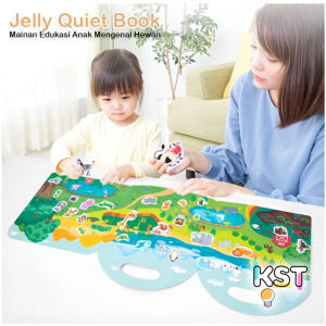 Jelly Quiet Book Diy Stickers Mainan Buku Stiker Anak Edukasi Kado Ulang Tahun Anak Cewek Mainan Edukasi Anak 3-4-5-6 Tahun Cowok