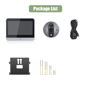 🇸🇬[Ready Stock] 2025NEW Tuya Wifi Smart Door bell Peephole Viewer Doorbell 4.3 inch LCD Screen Night Vision 1080P Camera Door Monitor Home Security PIR Motion Detection