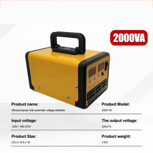 AVR Automatic Voltage Regulator 5000watts AVR Power Supply Heavy Duty SVR-5000VA/3000VA/2500VA/2000VA/1500VA/1000VA/500VA Servo Type AVR Time Delay 220V Output (Original Secure)
