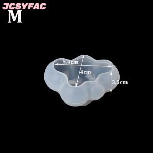 JCSYFAC 3D đám mây hình dạng sô cô la Silicone Khuôn mousse fondant Cube bánh kẹo khuôn