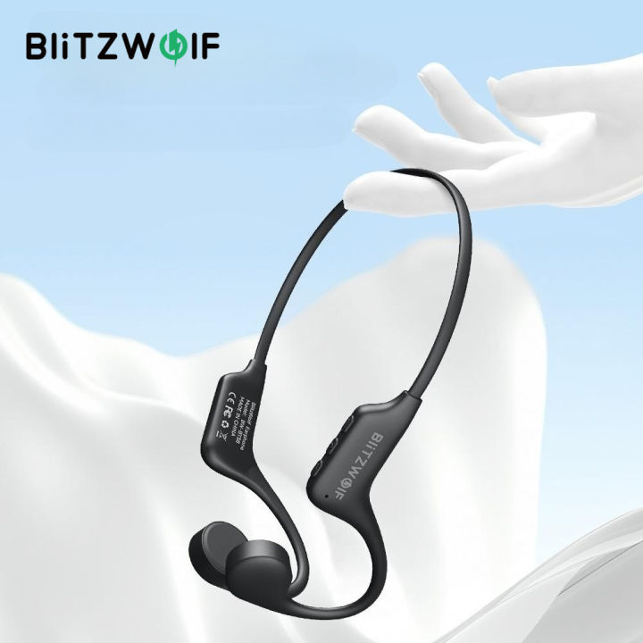 BlitzWolf BW BTS8 bluetooth Earbuds Bone Conduction Earphone Built in 32GB Memory IPX8 Waterproof Low Latency Game Sport Headphones with Mic Lazada Singapore