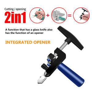 Manual Tile Mirrors Cutter Multi-Functional Glass Cutter Set Ceramic Tile Opener Easy Glass Tile Cutter