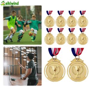 10Pcs Award Medals Metal Winner Medals Competition Prize Medals for Sports Games