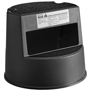 บันไดสตูลแบบ 2 ขั้น  เคลื่อนที่ได้ สีดำ/สีเบจ