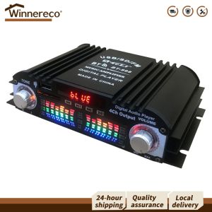 4 Channel 1600W Car Amplifier with FM Radio and Bluetooth for Enhanced In-Car Entertainment