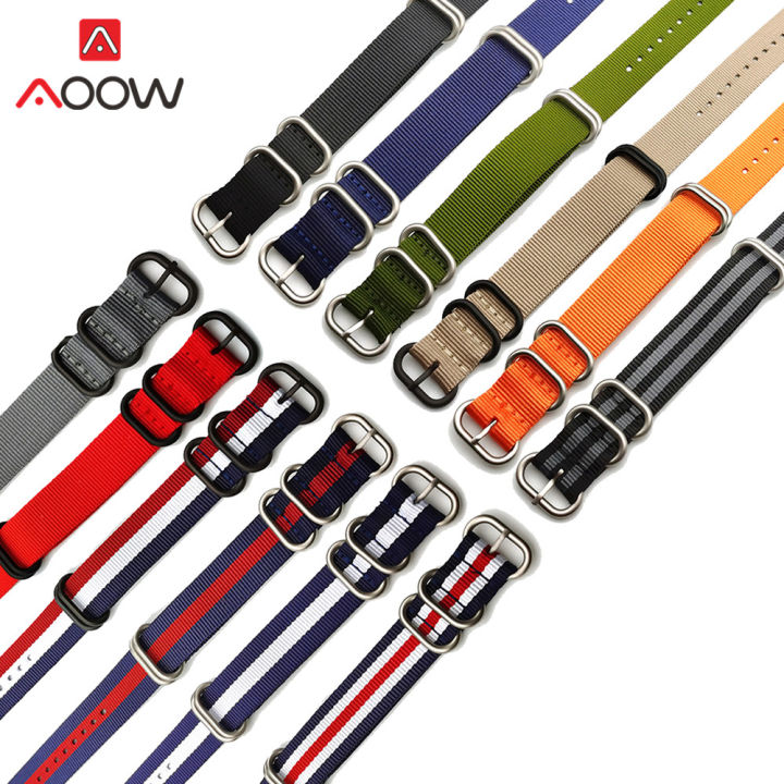 Ballistisches Nylon Armband Für Uhren – Verstellbar 18-24mm, Mit Silberschnalle, Military-Look