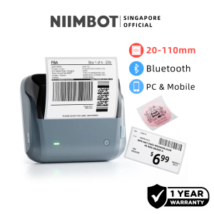 NIIMBOT Label Printer B4 4-Inch Portable Thermal Bluetooth Sticker Maker for Shipping Small Business