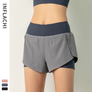 European and American fitness shorts and womens summer hot pants are light-proof casual quick-drying running yoga exercise and ventilation