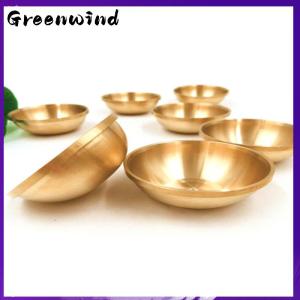 【Greenwind】 Copper Tibetan Bowl Buddha Disciples to Supply Water Meditation Mini Brass Bowl