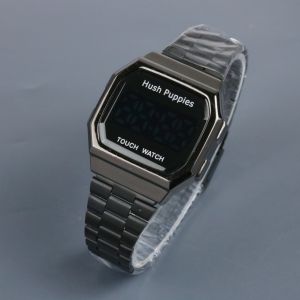 Paket Box Exclusive + Paperbag / Jam Tangan Hush Puppies Digital VA-853HA / Jam Tangan Fashion Wanita Tali Rantai Diameter 38 cm