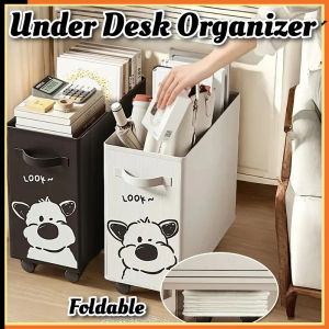 Laundry Basket Office Under Desk Storage Rack Storage Basket Portable Foldable Removable Storage Bag