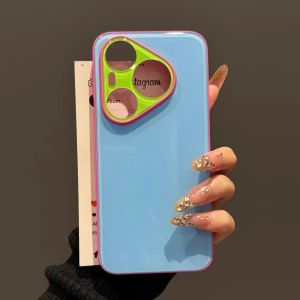 Candy Hit Color Glossy Shockproof Case For Huawei Pura 90 80 70 Mate 80 70 Pro Max Plus Dopamine Camera Protection Hard Cover