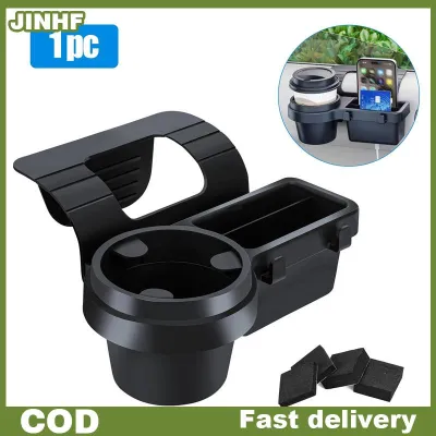 JINHF Xe cup đứng điện thoại chủ núi khay Side Door cửa sổ lưu trữ Thùng Pocket treo lưu trữ giá với Auto phụ kiện nội thất