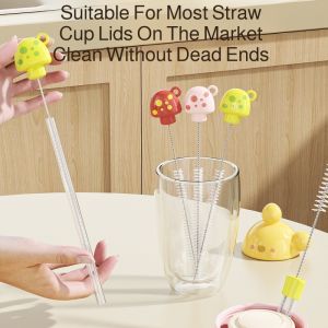 Cọ Rửa Ống Hút Đa Năng Hai Trong Một Cho Bé + Cọ Rửa Bình Sữa Nhỏ Gọn + Chổi Vệ Sinh Ly Nước Tiện Lợi