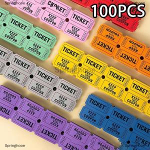 [COD] Springhooe 100 Pcs Raffle Tickets For Classroom Lottery Roll Of Single Paper Labels Drink Events Raffle Tickets Celebration Event Tickets