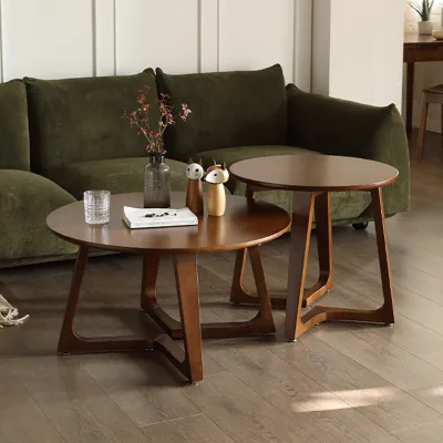 Coffee Table Cloud Solid Wood Nordic Living Room Home Simple Modern Small House Cream Wind Net Black Tea Table