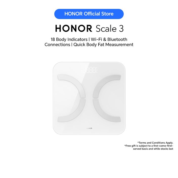 HONOR Scale 3 18 Body Health Indicators Wi-Fi Bluetooth Connections ...
