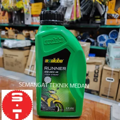 OLI MINYAK MESIN MOTOR BEBEK 4T 4TAK 4 T TAK EVALUBE 08 LITER 800ML