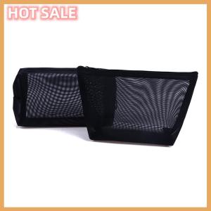🔥🔥🔥dingdaocunz Portable Mesh Transparent Cosmetic Bag Makeup Case Women Travel Zipper Make Up Organizer Wash Toiletry Beauty Storage Bag Pouch